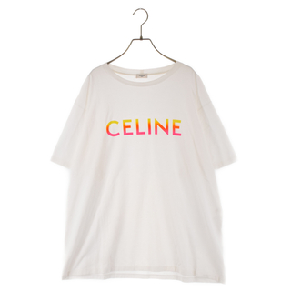 セリーヌ(celine)のCELINE セリーヌ 22AW Gradation Logo Tee グラデーションロゴ 半袖Tシャツ ホワイト 2X10B671Q(Tシャツ/カットソー(半袖/袖なし))