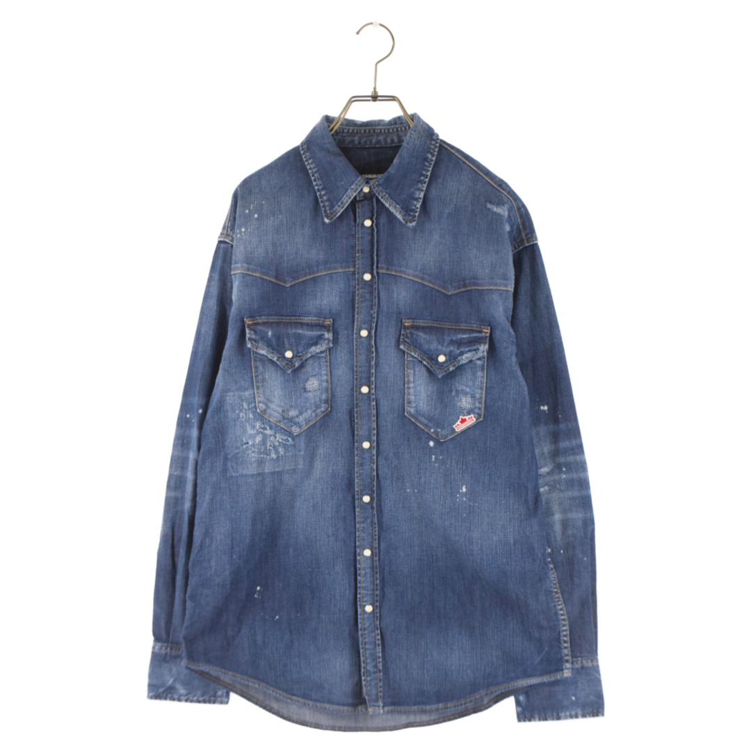 DSQUARED2 ディースクエアード 19SS 6.5oz WESTERN SHIRT ウェスタン