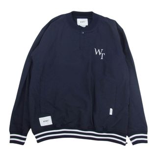 ダブルタップス(W)taps)のWTAPS ダブルタップス 23SS 231BRDT-JKM02 PITCH ナイロン プルオーバー ジャケット ネイビー系 03【新古品】【未使用】【中古】(その他)