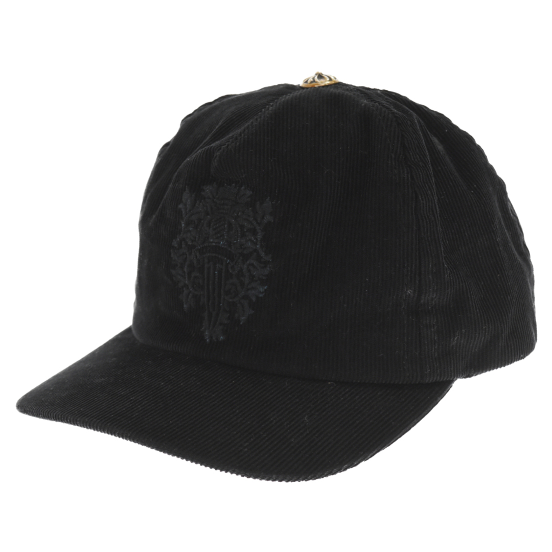 CHROME HEARTS クロムハーツ TRUCKER CAP/トラッカーキャップ コーデュロイダガー刺繍キャップ ブラック