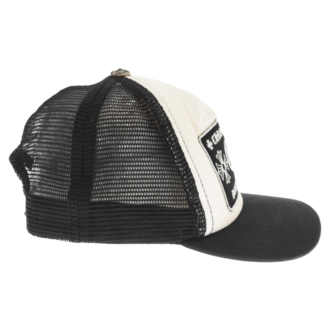 CHROME HEARTS クロムハーツ TRUCKER CAP CH刺繍トラッカーキャップ 帽子 メッシュ ブラック/ホワイト