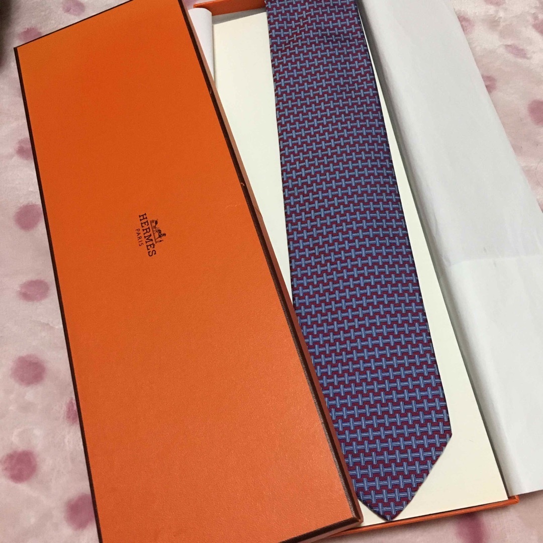 HERMES／新品タグ付きネクタイ