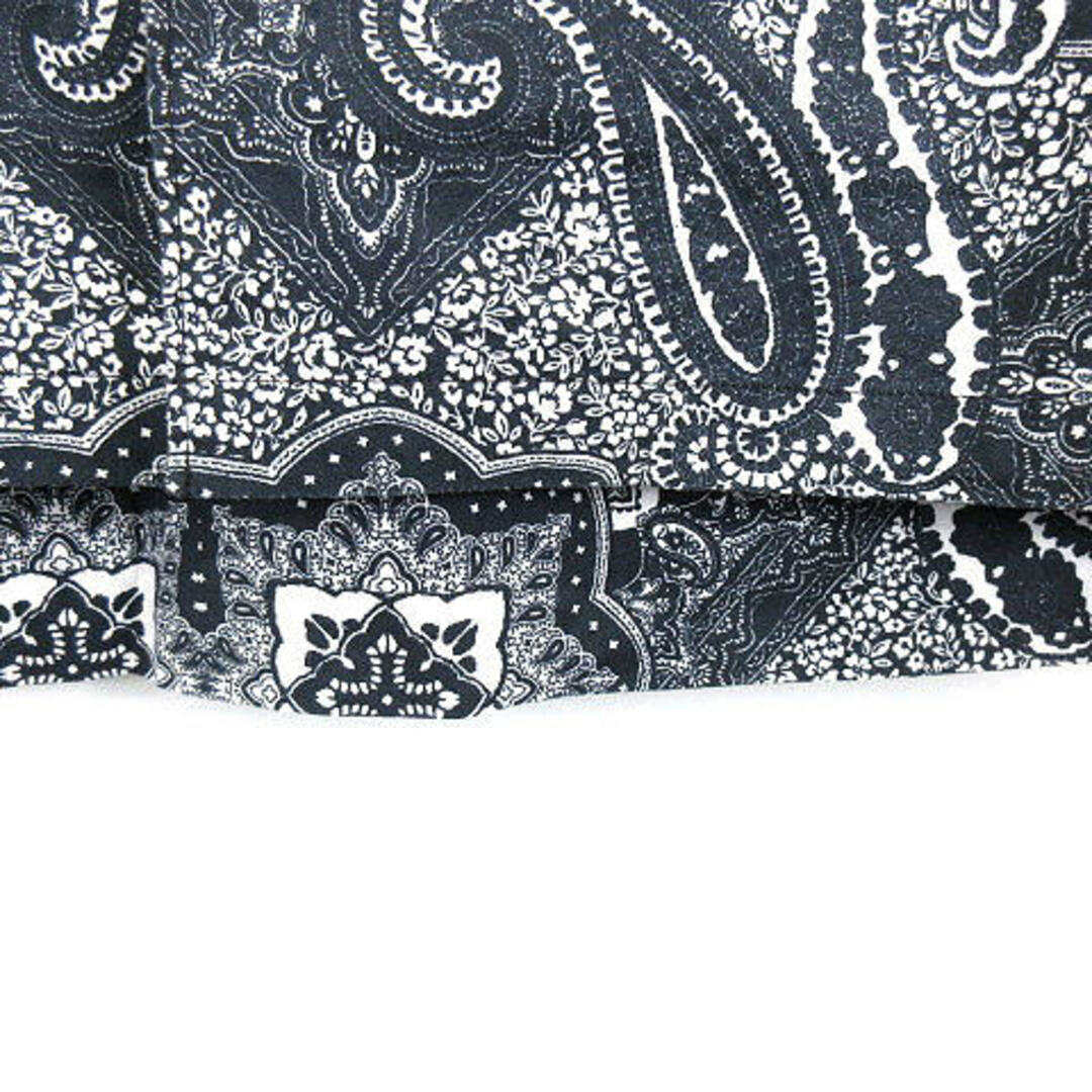 MONCLER(モンクレール)のMONCLER 23SS ペイズリー オープンカラー キューバシャツ 黒 XS メンズのトップス(シャツ)の商品写真