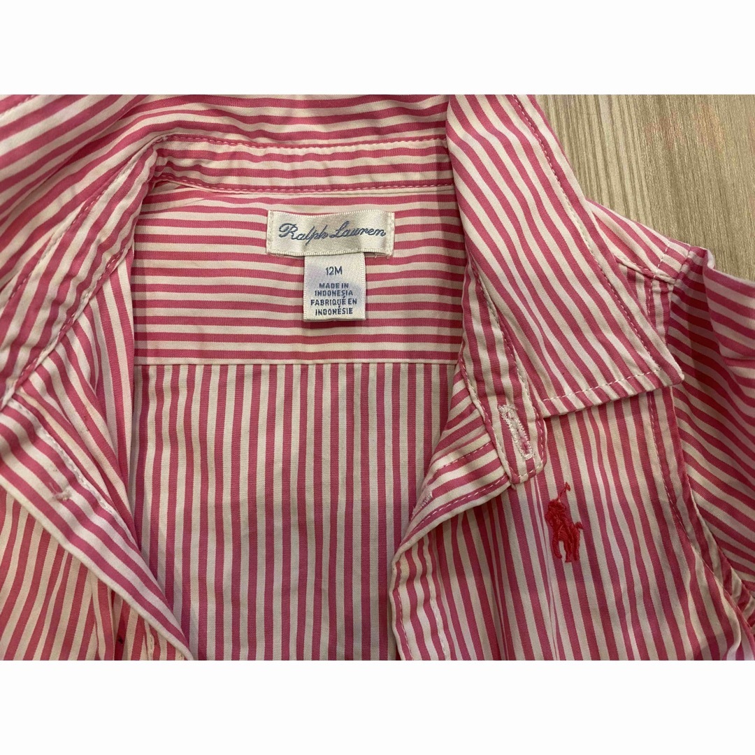 POLO RALPH LAUREN(ポロラルフローレン)のPOLO RALPH LAUREN シャツワンピース (パンツ付き) キッズ/ベビー/マタニティのベビー服(~85cm)(ワンピース)の商品写真