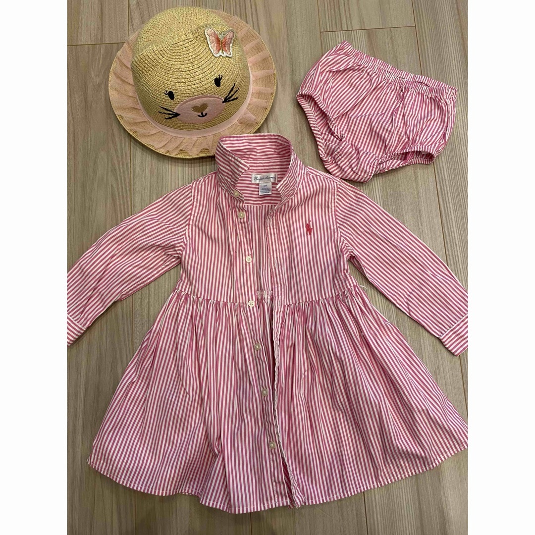 POLO RALPH LAUREN(ポロラルフローレン)のPOLO RALPH LAUREN シャツワンピース (パンツ付き) キッズ/ベビー/マタニティのベビー服(~85cm)(ワンピース)の商品写真