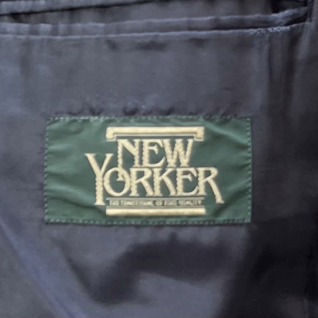 NEWYORKER(ニューヨーカー)のニューヨーカー テーラードジャケット 紺ブレ ダブル 金ボタン ウール A7 メンズのジャケット/アウター(テーラードジャケット)の商品写真