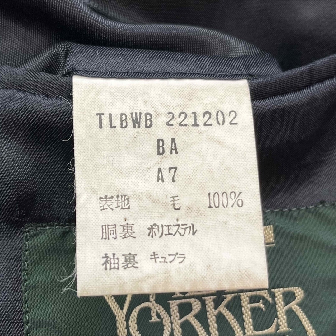 NEWYORKER(ニューヨーカー)のニューヨーカー テーラードジャケット 紺ブレ ダブル 金ボタン ウール A7 メンズのジャケット/アウター(テーラードジャケット)の商品写真