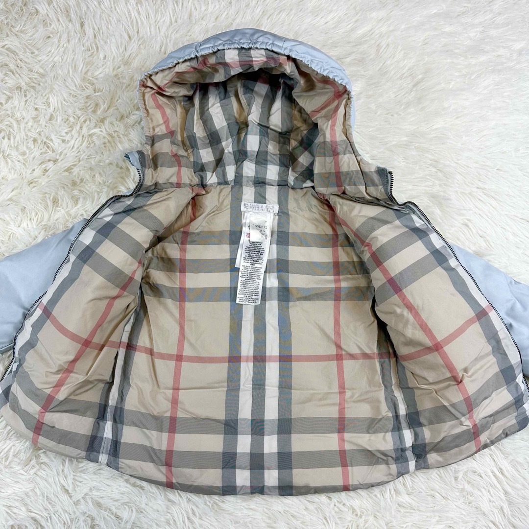 BURBERRY(バーバリー)の可愛い♡【BURBERRY LONDON 】ダウンジャケット　ペールブルー キッズ/ベビー/マタニティのベビー服(~85cm)(ジャケット/コート)の商品写真