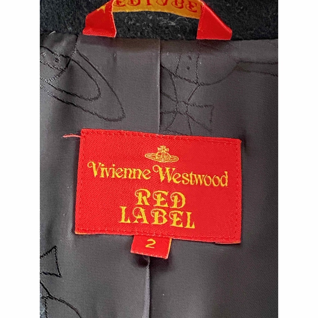 Vivienne Westwood(ヴィヴィアンウエストウッド)のVivienne Westwood  レッドレーベル　コート　アンゴラ混　 レディースのジャケット/アウター(チェスターコート)の商品写真