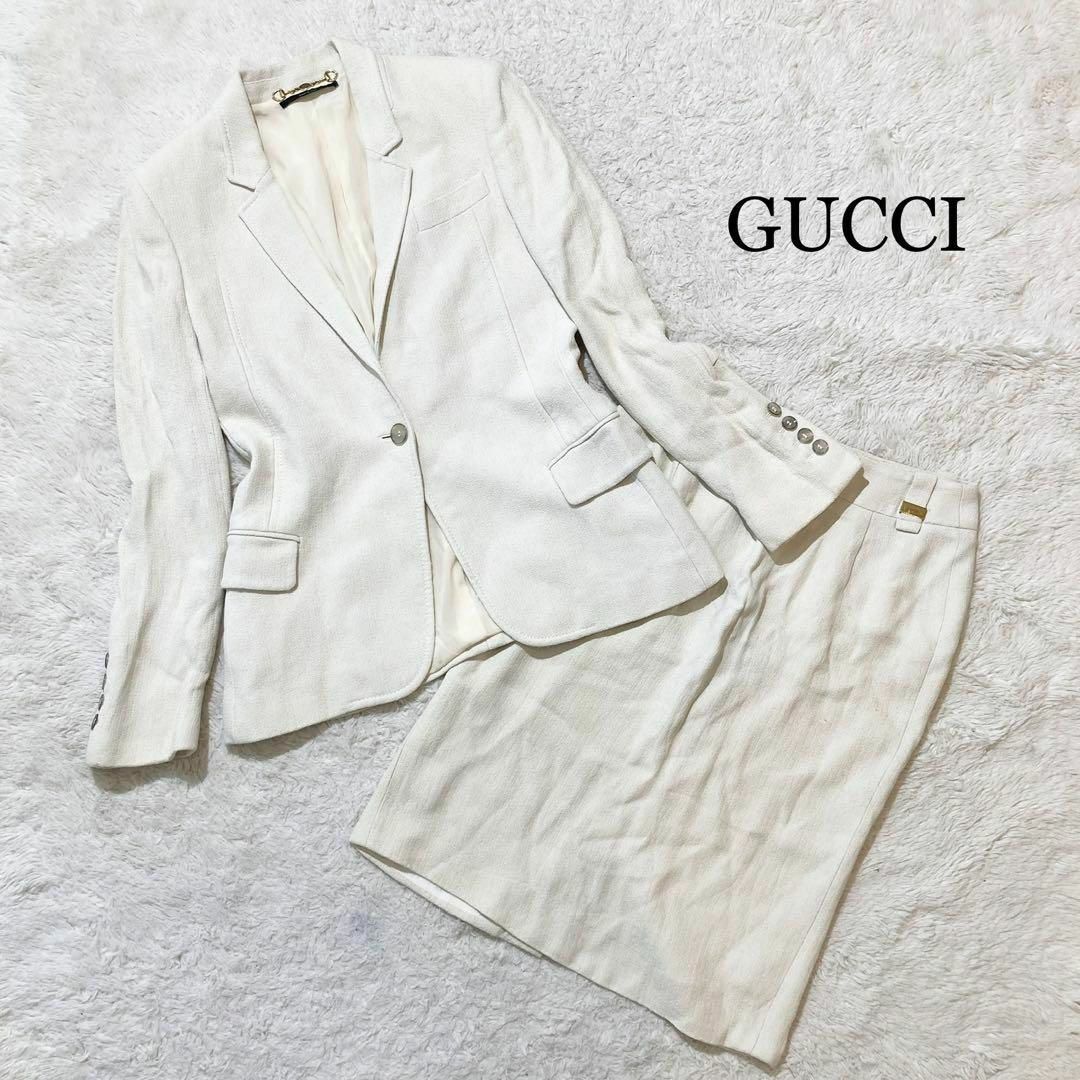 Gucci - 【美品】GUCCI グッチ スーツ セットアップ 上品 ホースビット