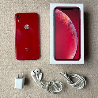 アイフォーン(iPhone)のiPhonexr 128GB レッド 5点セット(スマートフォン本体)