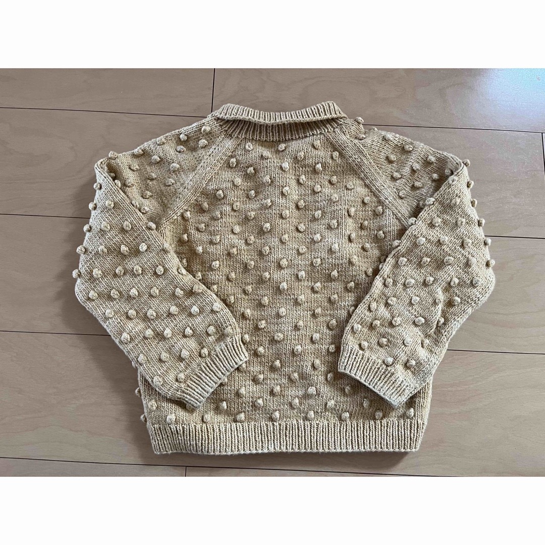 Misha & Puff(ミーシャアンドパフ)のmisha and puff popcorn zip cardigan 6-7Y キッズ/ベビー/マタニティのキッズ服女の子用(90cm~)(カーディガン)の商品写真