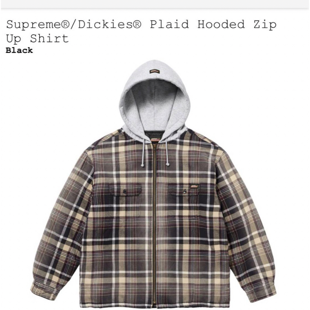 新品supreme23FW Dickies plaid Hooded正規品