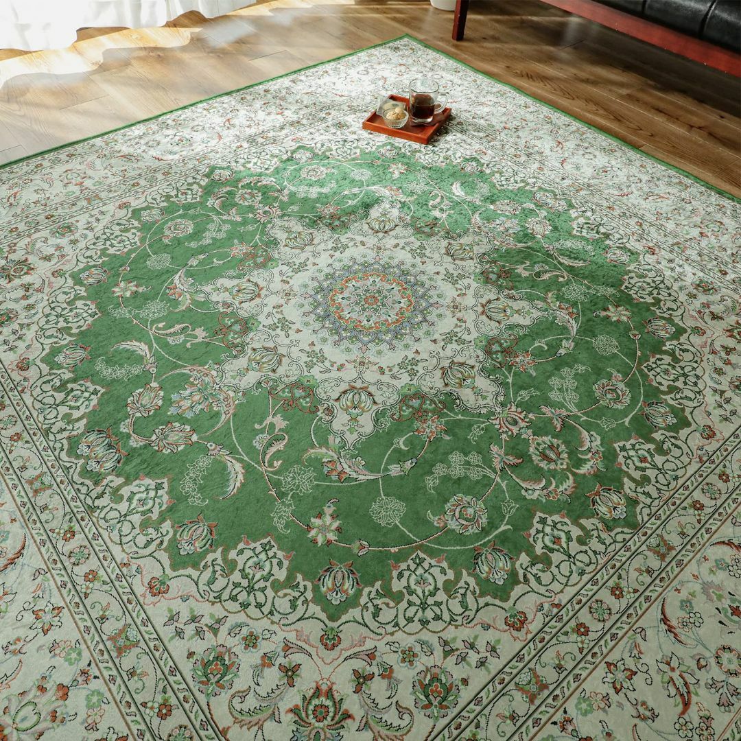 グラムスタイル ペルシャ絨毯風 ラグ カーペット 洗える 1.5畳 130x19