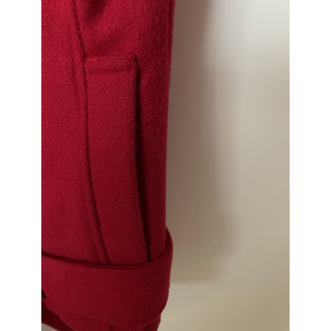 赤　ジャケット　ブルゾン　リボン付き レディースのジャケット/アウター(ブルゾン)の商品写真