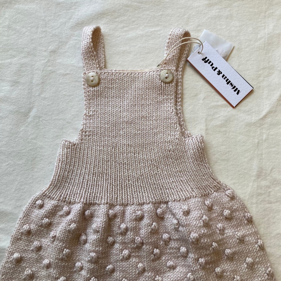 Caramel baby&child (キャラメルベビー&チャイルド)のmisha&puff popcorn romper Dune 4-5y キッズ/ベビー/マタニティのキッズ服女の子用(90cm~)(ニット)の商品写真