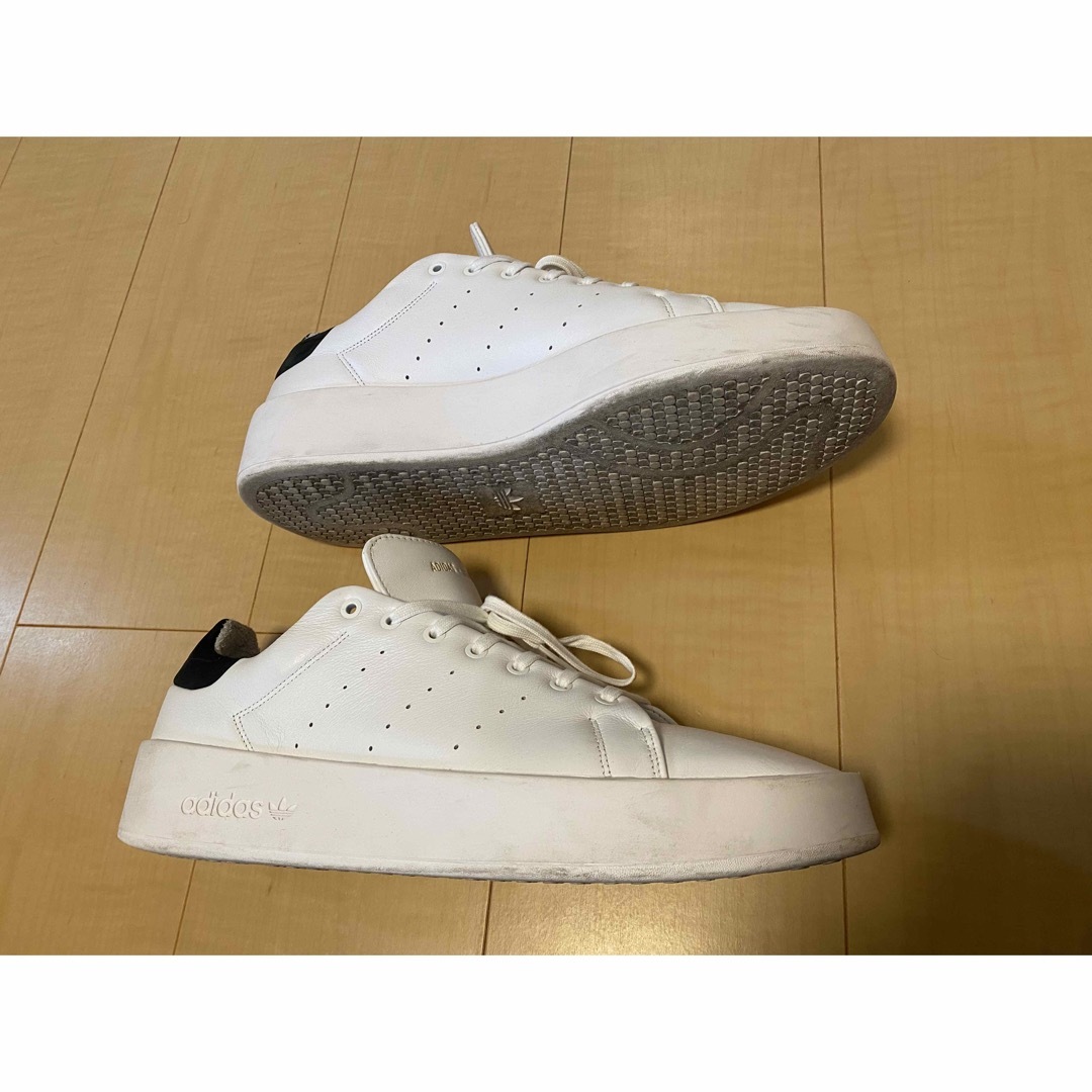 STANSMITH（adidas）(スタンスミス)のアディダス スタンスミス リコン ホワイト ブラック　本革　レザー　28cm メンズの靴/シューズ(スニーカー)の商品写真