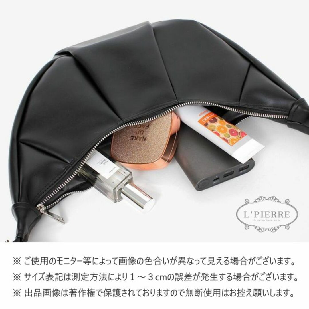 ショルダーバッグ クロワッサン ソフトレザー  メッセンジャー ボディー バッグ レディースのバッグ(ショルダーバッグ)の商品写真