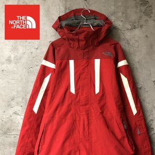 ザノースフェイス(THE NORTH FACE)のザノースフェイス　マウンテンパーカー　ナイロンジャケット　レッド　メンズL　ハイ(マウンテンパーカー)