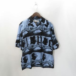 WACKO MARIA ワコマリア 23SS 2PAC HAWAIIAN SHIRT TYPE-2 アロハ ハワイアン 半袖シャツ ブルー サイズM 正規品 / 31886