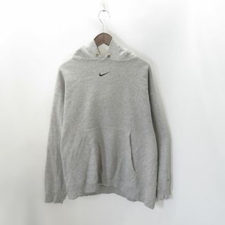 NIKE VINTAGE 90s CENTER LOGO HOODIE GRAY (パーカー)