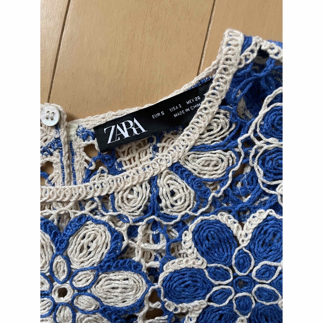 ZARA(ザラ)のZARA ブラウス　半袖 レディースのトップス(シャツ/ブラウス(半袖/袖なし))の商品写真