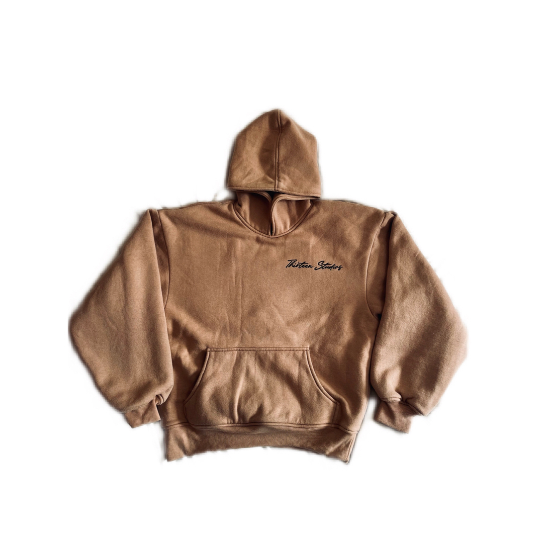 【THIRTEEN STUDIOS】"TWO-LAYERED" HOODIE メンズのトップス(パーカー)の商品写真