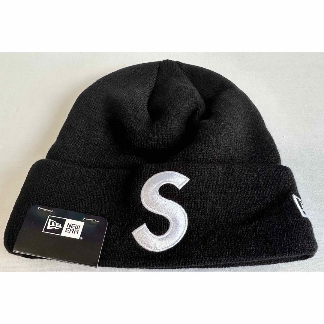 シュプリーム　supreme S ロゴ　ニット帽子　ブラックのサムネイル