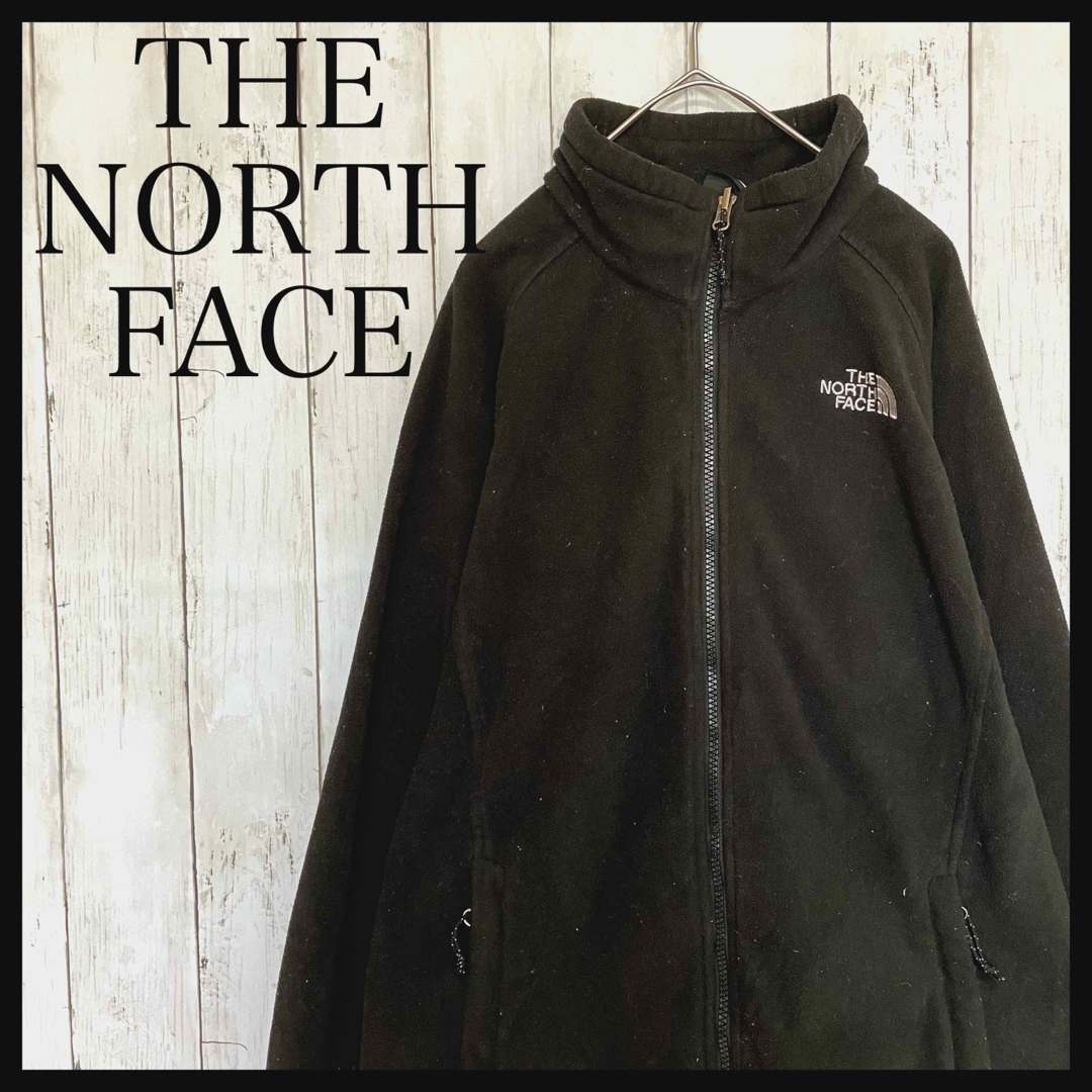 THE NORTH FACE フリース フルジップ 刺繍ロゴ メンズ L