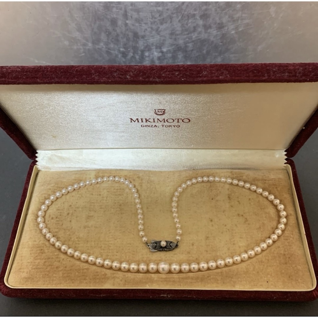 MIKIMOTO(ミキモト)のMIKIMOTO ミキモト パールネックレス 4-8mm  レディースのアクセサリー(ネックレス)の商品写真