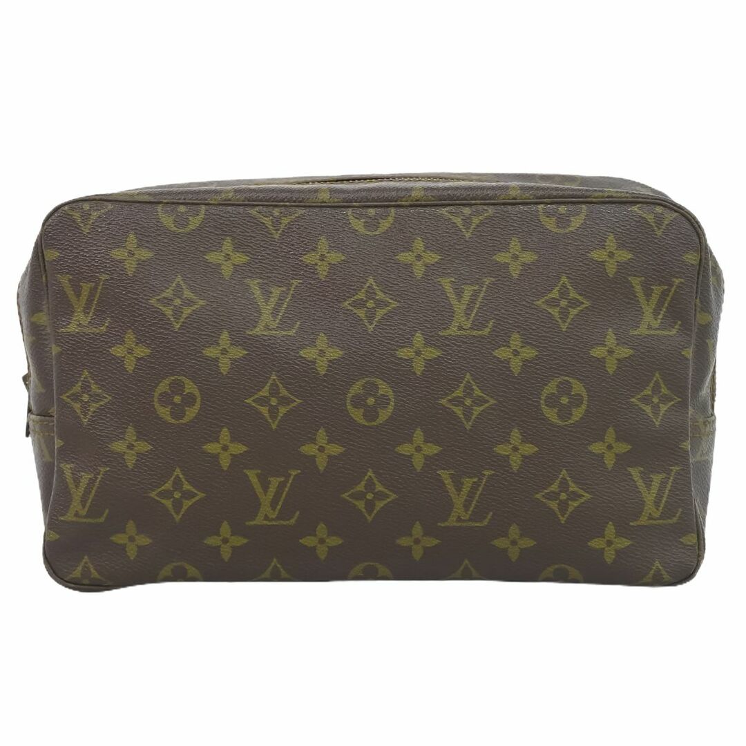 バッグ本物 ルイヴィトン LOUIS VUITTON LV トゥルーストワレット 28 モノグラム クラッチバッグ セカンドバッグ ポーチ ブラウン M47522 Trousse Toilette ビトン バッグ