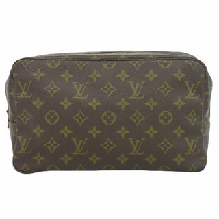 ルイヴィトン(LOUIS VUITTON)の本物 ルイヴィトン LOUIS VUITTON LV トゥルーストワレット 28 モノグラム クラッチバッグ セカンドバッグ ポーチ ブラウン M47522 Trousse Toilette ビトン バッグ 中古(クラッチバッグ)