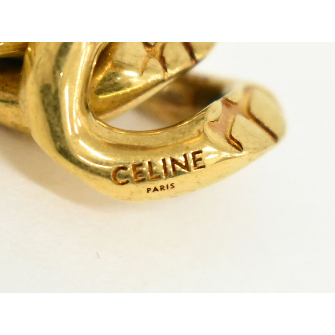 celine(セリーヌ)の本物 セリーヌ CELINE チェーン ピアス GP ゴールドメッキ アクセサリー ジュエリー 中古 レディースのアクセサリー(ピアス)の商品写真