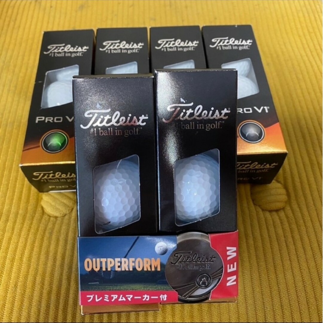 Titleist(タイトリスト)の2023 Titleist pro v1 6スリーブ(18個) マーカー付 チケットのスポーツ(ゴルフ)の商品写真