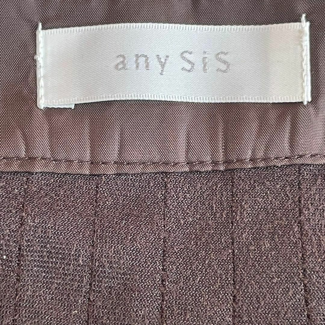 anySiS(エニィスィス)のanySiS エニスィス　チュニック　ダークブラウン　刺繍柄　サイズ2 レディースのトップス(チュニック)の商品写真