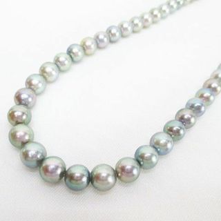 アザー(other)の真珠 パールネックレス シルバーグレー系 クラスプ 金具SILVER アクセ(ネックレス)