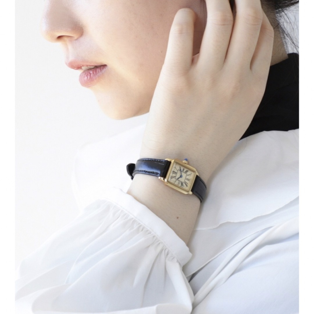 BEAMSDemi-Luxe BEAMS / スクエア 型押レザー 腕時計