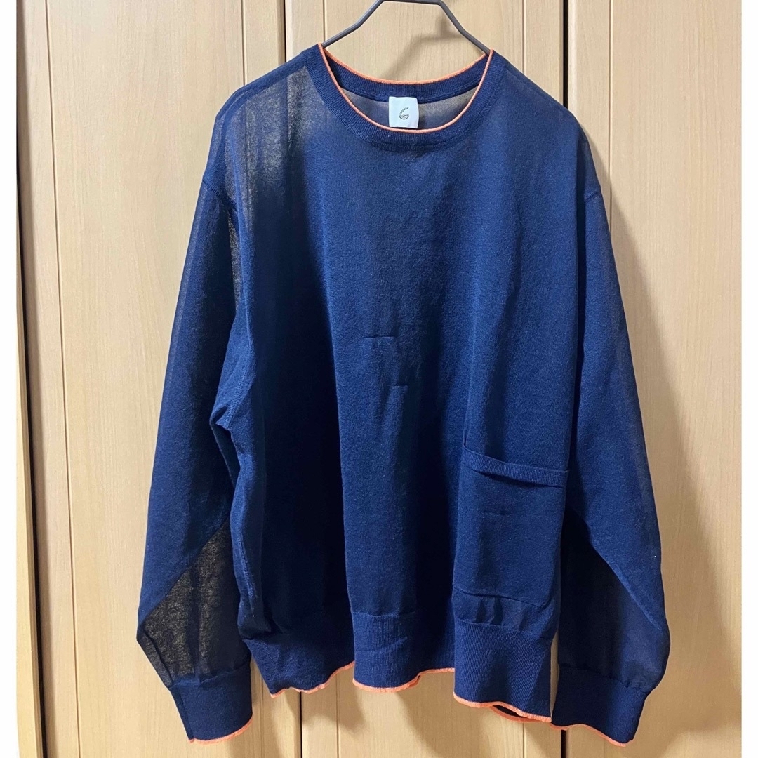 6 (ROKU) - ＜6(ROKU)＞LINE COLOR CREW NECK KNITの通販 by いくら ...