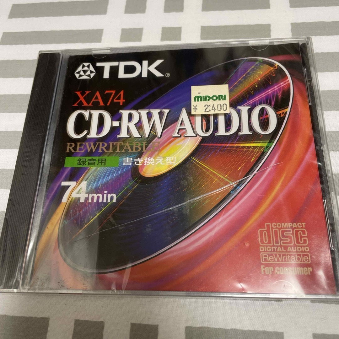 TDK(ティーディーケイ)のTDK XA74 CD-RW AUDIO録音用　74min 書き換え型　未開封　 エンタメ/ホビーのCD(その他)の商品写真