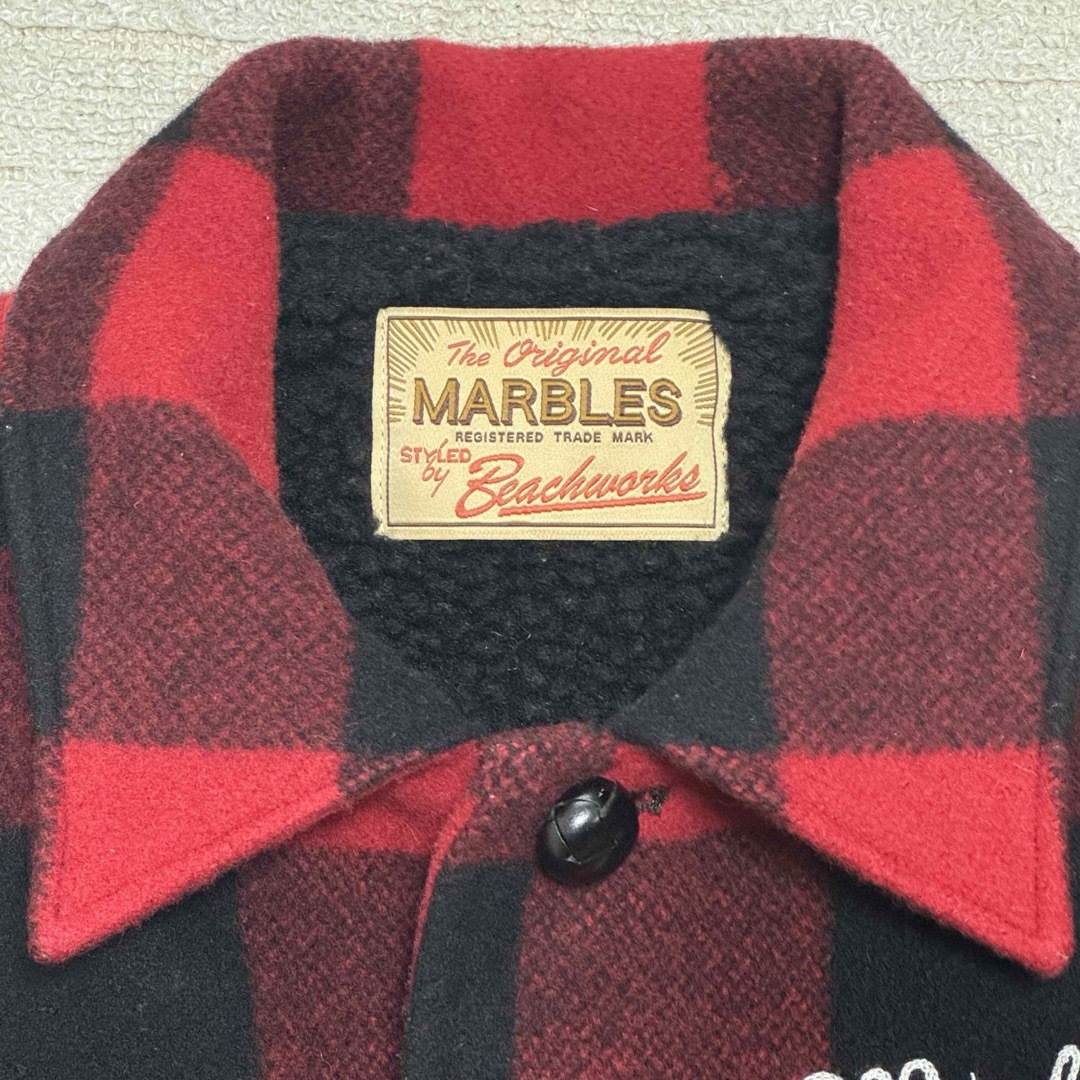 【美品】Marblesマーブルズ バッファローチェック ジャケット Sサイズ