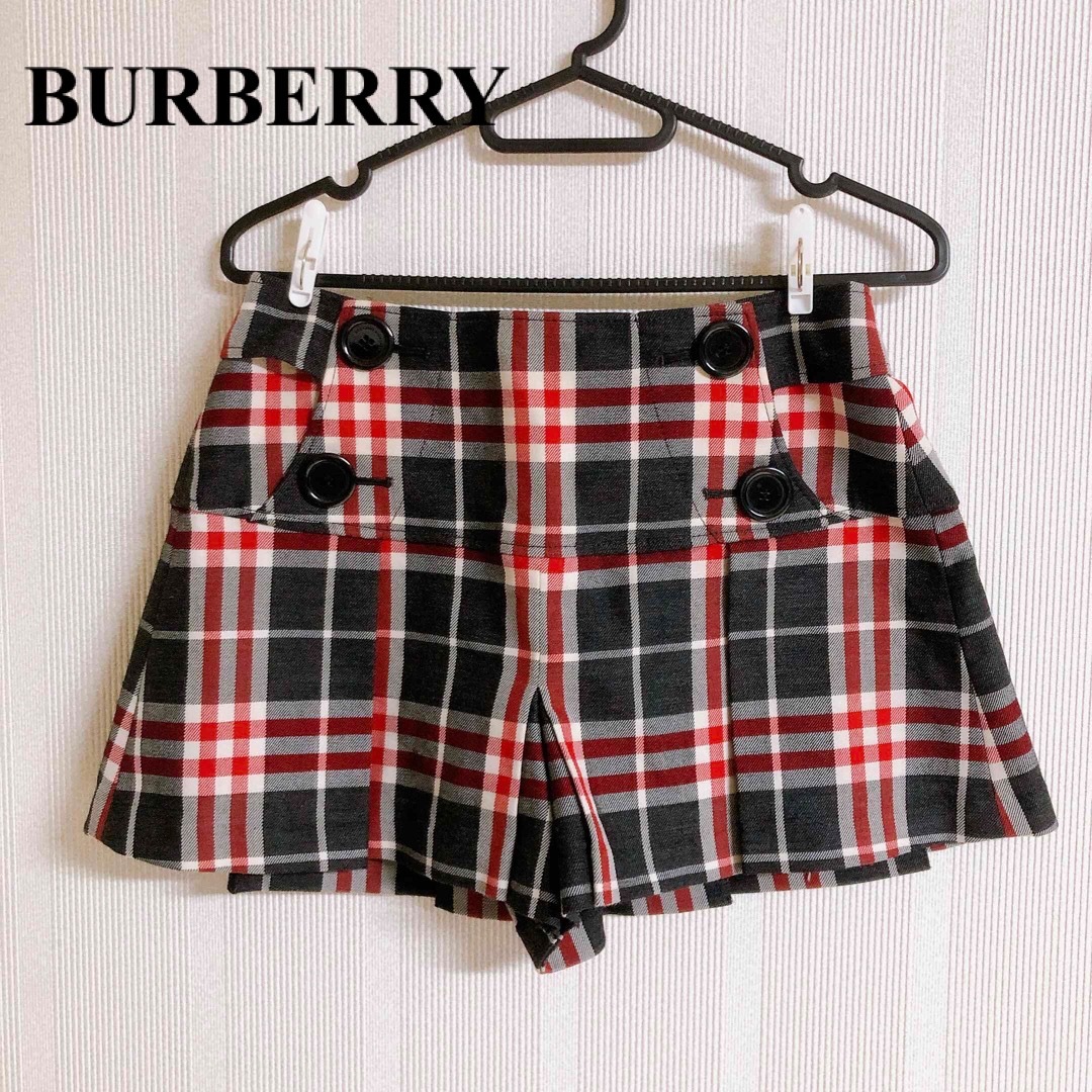 BURBERRY BLUE LABEL(バーバリーブルーレーベル)のBURBERRY バーバリー　ノバチェック　キュロット　ミニスカート レディースのパンツ(キュロット)の商品写真