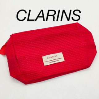 クラランス(CLARINS)の★未使用★CLARINS クラランス　ノベルティポーチ　赤(メイクボックス)