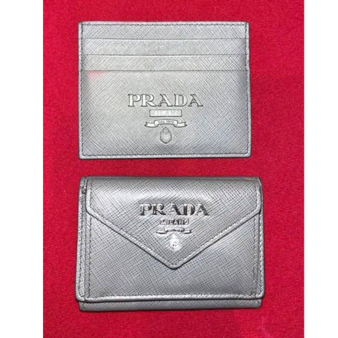 PRADA - 【PRADA】  三つ折財布【カードケース2点セット】