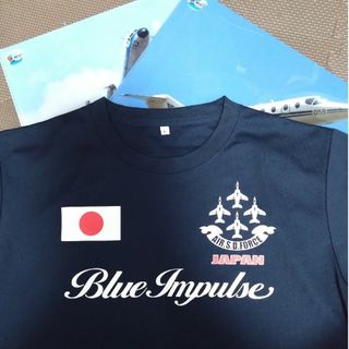 【値下げしました】ブルーインパルス半袖Tシャツ＋クリアファイル2枚(Tシャツ(半袖/袖なし))