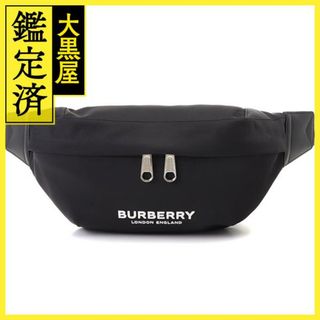 バーバリー(BURBERRY)のバーバリー ソニー　ベルトバッグ　ブラック　ナイロン／レザー【436】(ボディーバッグ)