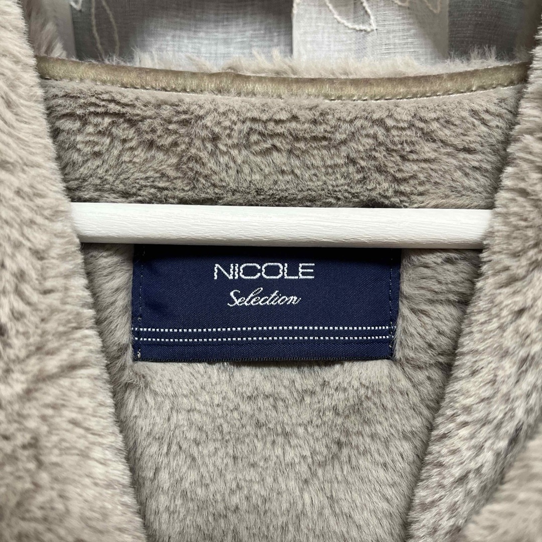NICOLE(ニコル)のNICOLE フェイクムートンコート　ロング レディースのジャケット/アウター(ムートンコート)の商品写真