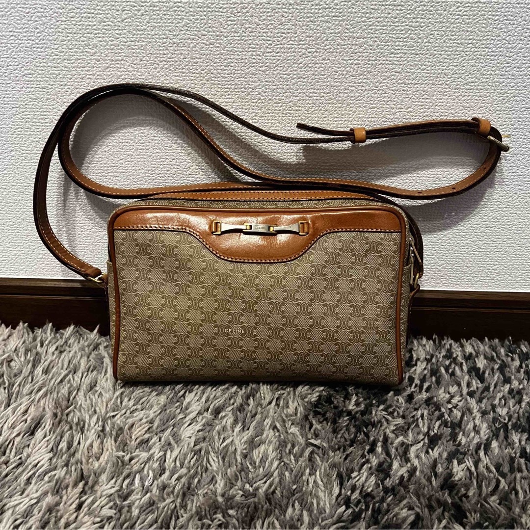 Vintage CELINE セリーヌ マカダム ショルダーバッグ 美品!