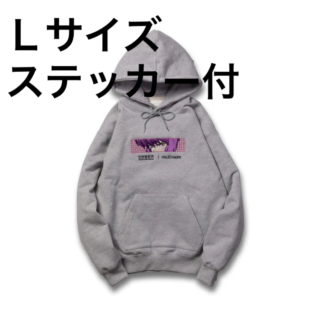 vaultroom 攻殻機動隊 MOTOKO HOODIE ブラック Lサイズステッカー付属