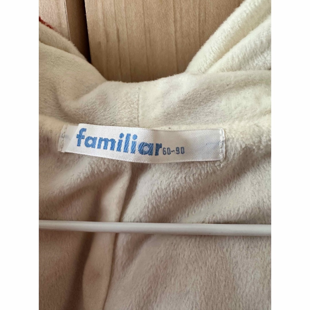 familiar(ファミリア)の【まとめ買い割引有】familiar 赤ずきん　ポンチョ　新生児〜90サイズ キッズ/ベビー/マタニティのキッズ服女の子用(90cm~)(ジャケット/上着)の商品写真