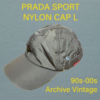 90's 00's PRADA SPORT ベースボールキャップ 6パネル L